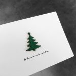 weihnachtskarte mit tannenbaum