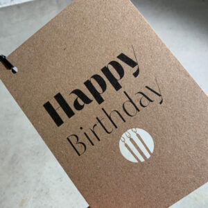 postkarte gedruckt happy birthday mit kerzen
